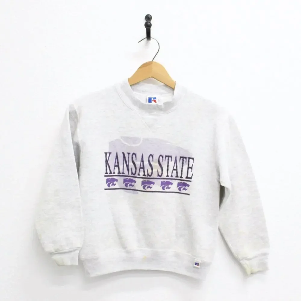 Vintage Kids Kansas State University Wildcats Sweatshirt Youth Medium